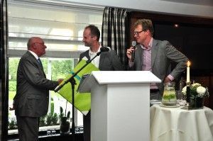 Karel van Eerd (links), Maarten Beernink en Rupert Parker Brady.