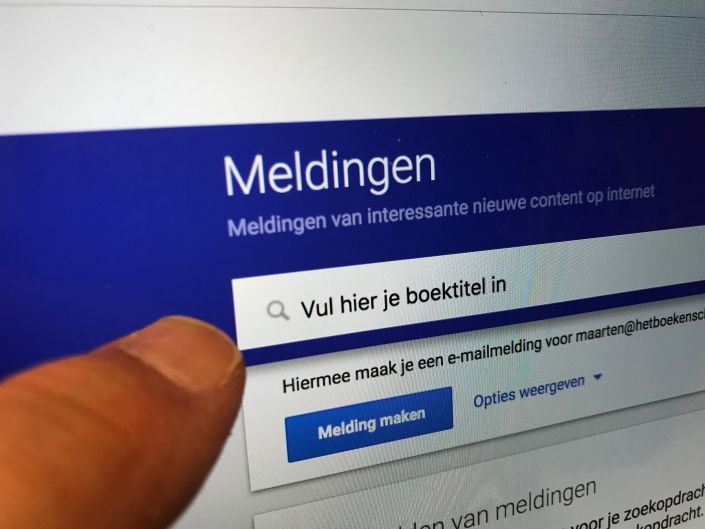 google alert boek instellen