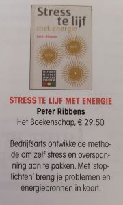 Boekenpagina Zorgvisie - Stress te lijf met energie feb 2020